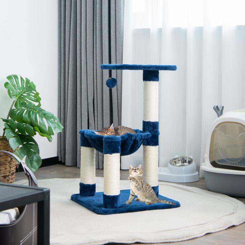 Stable Safe Structure Cat Toys Multi-level Cat Tree-HA01443-Veeddydropshipping