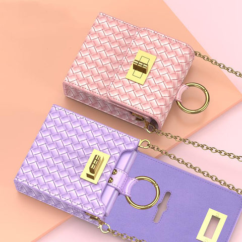 PU Leather Chain Phone Bag for Samsung Galaxy Z Flip 4 Flip3 Case-PA00210-Veeddydropshipping