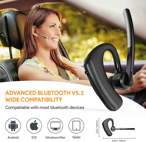 Newest K20 Wireless Earphones Bluetooth 5.2 Headphones Business Noise -CE01150-Veeddydropshipping