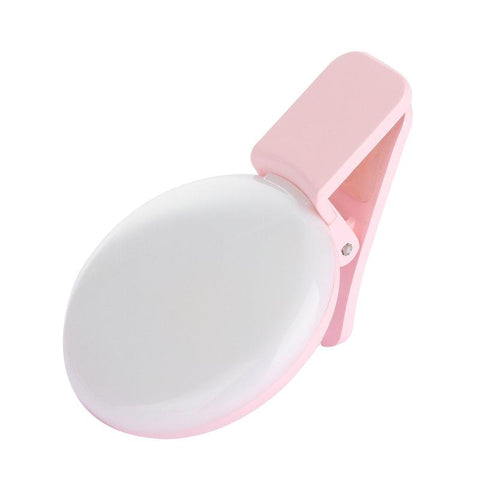 Mini Selfie Ring Light LED Flash Phone Lens Light USB Rechargeable Clip Mobile Phone-PA00826-Veeddydropshipping