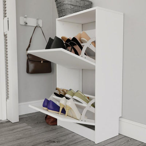 Sauder Shoe Storage Cabinet with Compartments-HA01710-Veeddydropshipping