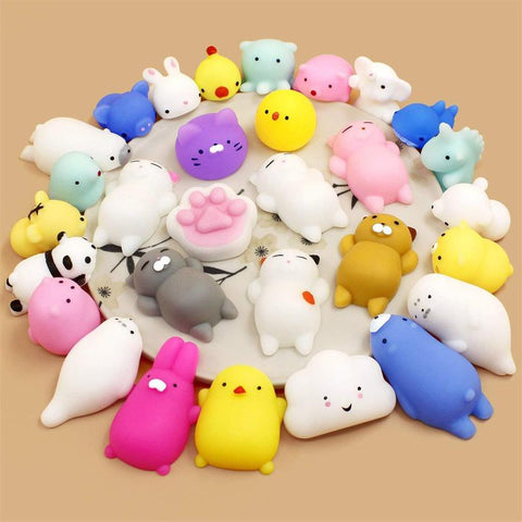 50-5PCS Mochi Squishies Kawaii Anima Squishy Toys For Kids Antistress-TB01505-Veeddydropshipping