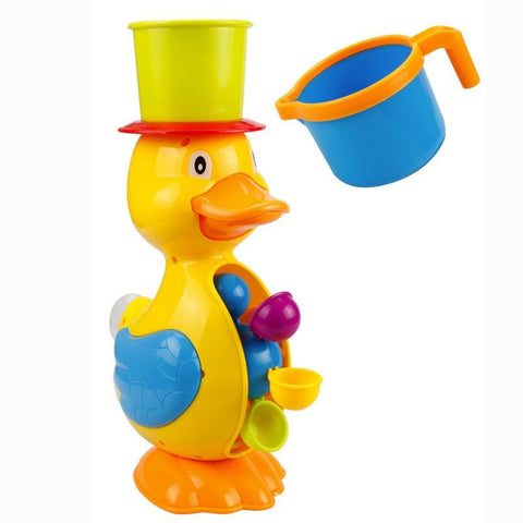 Kids Shower Bath Toys Cute Yellow Duck Waterwheel Elephant Toys-TB00548-Veeddydropshipping
