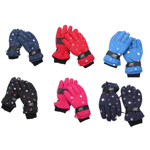 Kids Winter Warm Gloves Windproof For Children Boys Girls Ski Cycling-TB00462-Veeddydropshipping