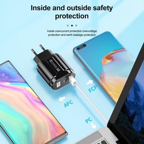 USB Fast Charger 20W PD Fast Charging QC3.0 Mobile Phone Charger-PA00028-Veeddydropshipping