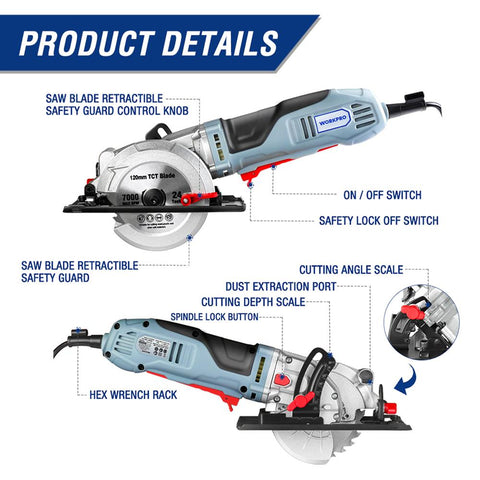 Electric Circular Saw With Diamond Blade Power Tools-TI00028-Veeddydropshipping