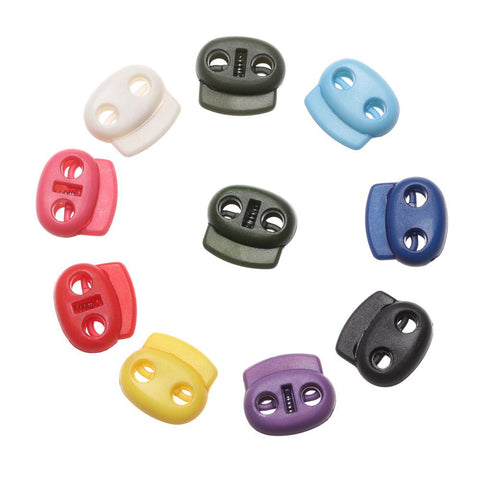 Multi-colors Hole Plastic Stopper Cord Lock-HA00074-Veeddydropshipping