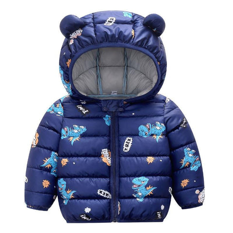 Baby Girls Jacket Kids Boys Light Coats Ear Hoodie-Veeddydropshipping