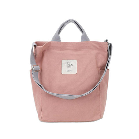 Simple Small Fresh Messenger Bag Casual Cloth Bag Shopping Bag-BS00163-Veeddydropshipping