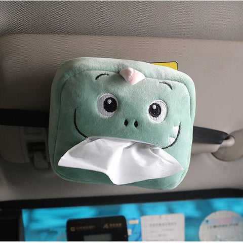 Dinosaur Tissue Box Cute Plush Removable Tissue Boxes-HA00804-Veeddydropshipping