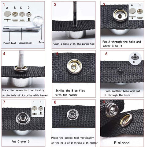Kit Tool Marine Grade Snap Fastener Stainless Steel-HA00101-Veeddydropshipping