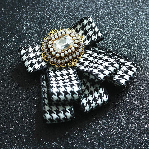 Fashion Women Bow Tie British Multi-layer-WF01253-Veeddydropshipping