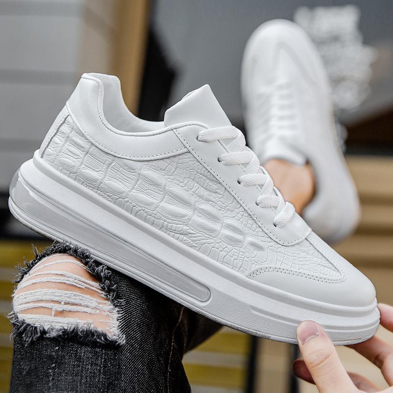 Korean Men&#39;s Fashion Flat Lace Up Sneakers Male-BS01389-Veeddydropshipping