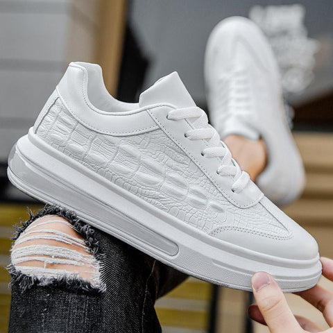 Korean Men&#39;s Fashion Flat Lace Up Sneakers Male-BS01389-Veeddydropshipping