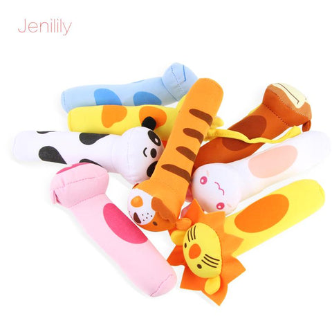 8 Styles Animal Shape Hand Bell Ring Rattles Plush Soft BB Stick Toys-TB00524-Veeddydropshipping
