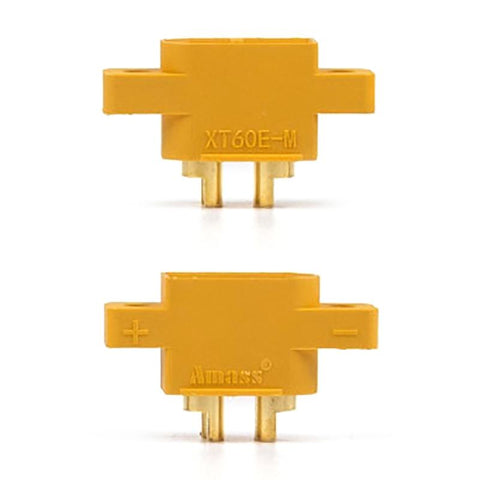 5pcs XT60E-M Mountable XT60 Male Plug Connector Model Aircraft Power -CE00054-Veeddydropshipping