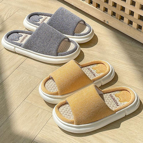 Women Indoor Bedroom Slippers Comfortable Men Plush House-BS01103-Veeddydropshipping