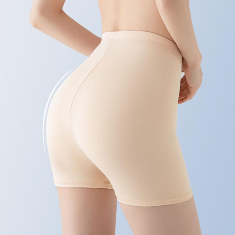 Women Thin high waist Bottoming pants Stretch Ice silk shorts-WF00500-Veeddydropshipping