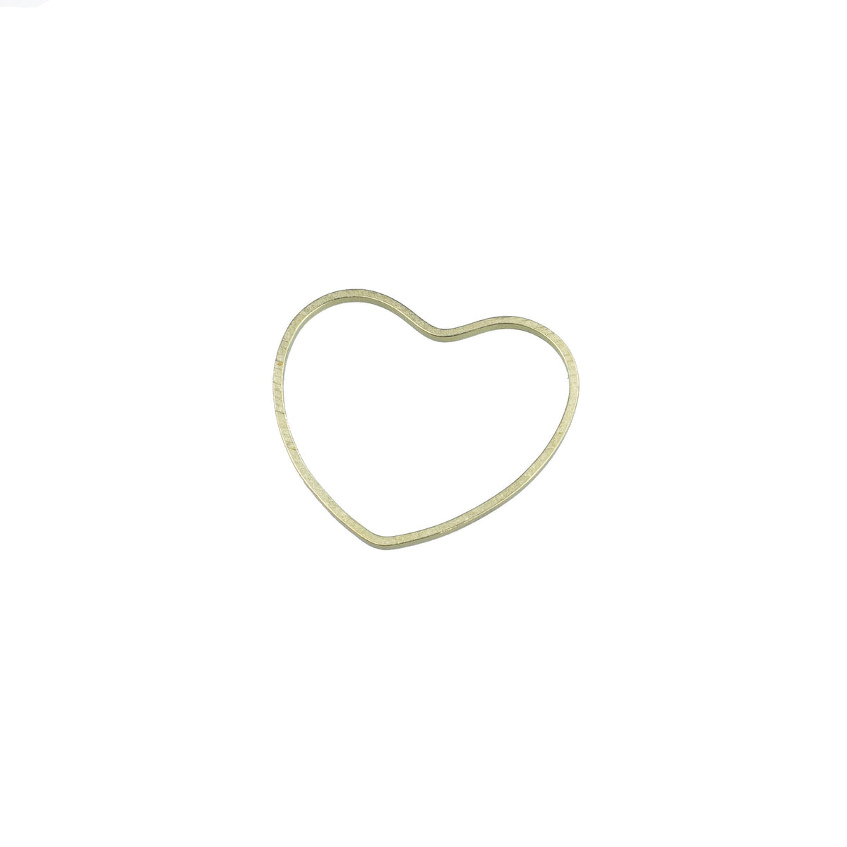 Brass Heart Charms Earrings Pendants Circle DIY Necklac Jewelry-JW01613-Veeddydropshipping