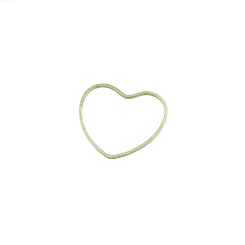 Brass Heart Charms Earrings Pendants Circle DIY Necklac Jewelry-JW01613-Veeddydropshipping