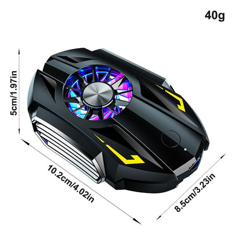 Mobile Phone Cooler Cellphone Radiator With Dual Air Outlet Back Clip Phone Cooler Fan-PA00664-Veeddydropshipping