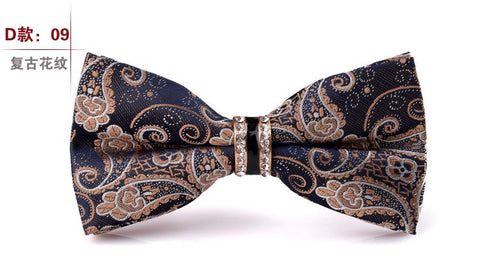 Rhinestone Bow tie Necktie For Wedding-WF01155-Veeddydropshipping