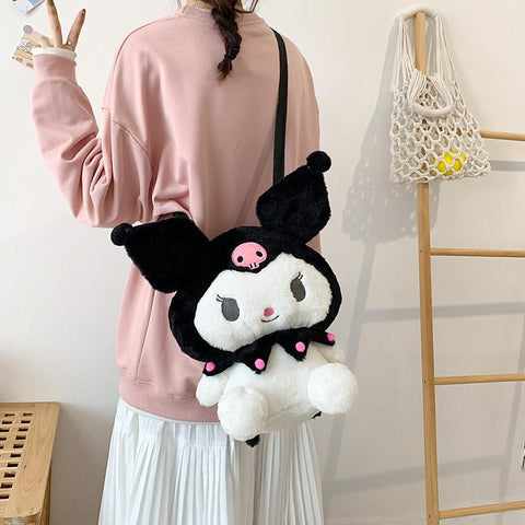 Sanrios Melody Kuromi Cinnamoroll Plush Kawaii Plushie Bag-TB00061-Veeddydropshipping