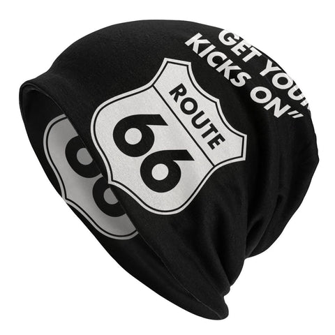 Women Knitting Hats Unisex Adult Route 66 America Road-MF00864-Veeddydropshipping