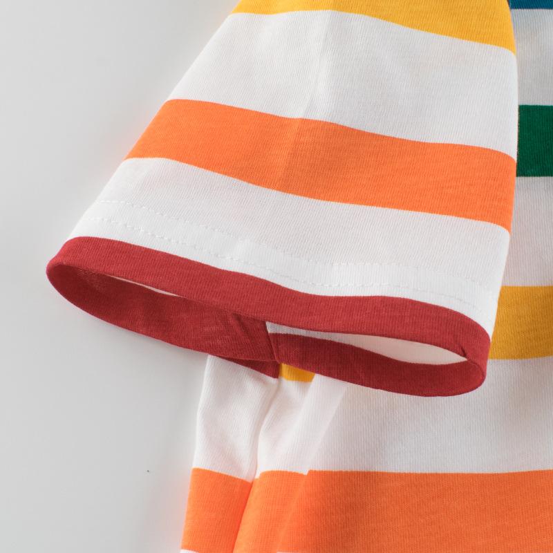 Children Clothing Summer Baby Boys Striped Short Sleeve-Veeddydropshipping