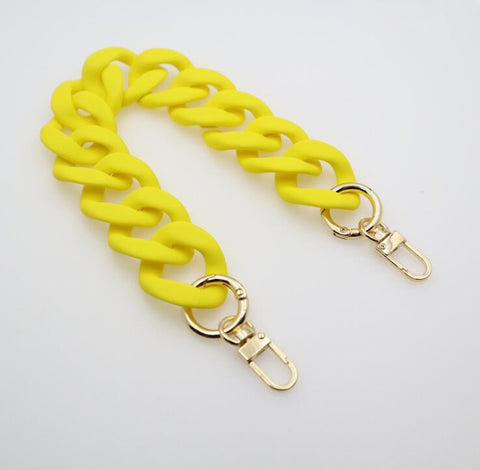 Handbag Accessory Chain Resin  Luxury Frosted Strap-BS00680-Veeddydropshipping
