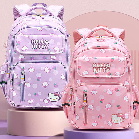 Sanrios Hellokitty Schoolbag Cartoon Strawberry Kitty Cat Bags-TB00064-Veeddydropshipping