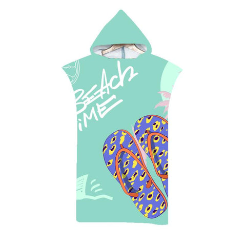 Customizable 3D Microfiber Fabric Quick Dry Hooded Beach Towel Adult Kid  Swimming-OS00177-Veeddydropshipping