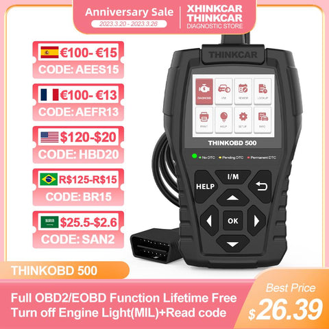 THINKCAR THINKOBD 500 Car Diagnostic Tools for Auto Obd2 Scanner-AM00262-Veeddydropshipping