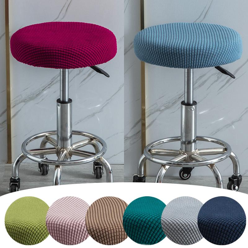 Round Elastic Bar Stool Covers Round Chair Cover-HA00408-Veeddydropshipping