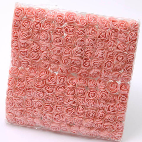 Mini Lace Rose Foam Flower Heads Bouquet-HA00641-Veeddydropshipping