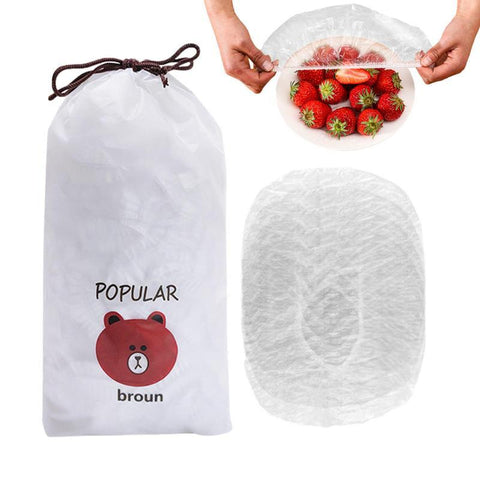 Disposable Food Cover Plastic Wrap Elastic-HA00910-Veeddydropshipping
