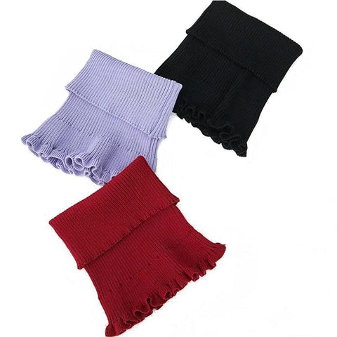 Warm Knitted Fake Collar Woolen Women Turtleneck-WF01131-Veeddydropshipping