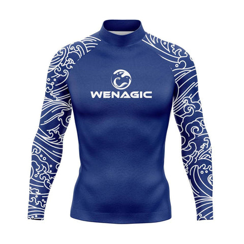 Men UV Protect Swimwear Camouflage Long Sleeve Swimsuit Rashguard Surfing -OS00261-Veeddydropshipping