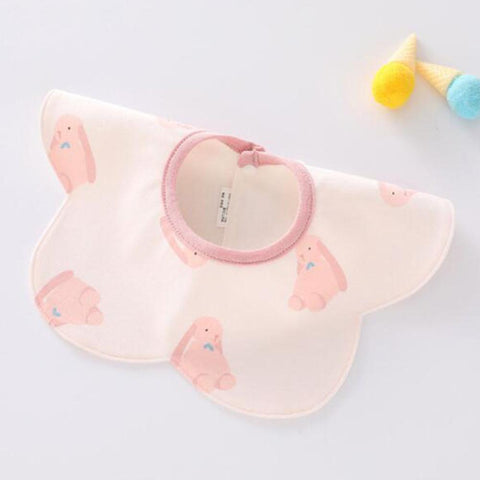 Baby Bibs Waterproof Cotton Animal Print Flower Shape 360 Degree-TB00724-Veeddydropshipping