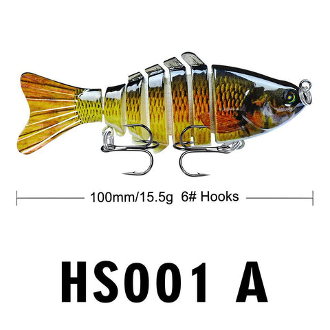 1PCS Fishing Baits Trolling Swim Minnow Wobbler Multi-section Hard Bait 13.5CM -OS00512-Veeddydropshipping