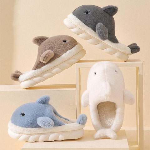 Slippers Couple Indoor Solid Color Warm Plush Slippers Fashion-BS01233-Veeddydropshipping