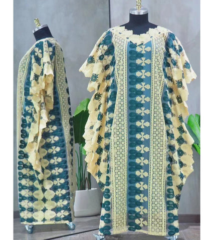 African Women Clothing  Abaya Maxi Dresses-WF01494-Veeddydropshipping