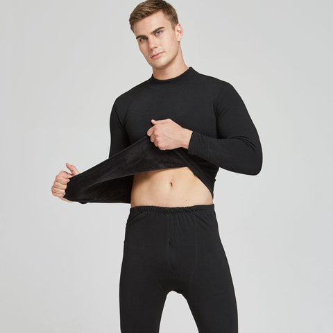 for men winter fleece thick long johns keep warm men clothes-MF01542-Veeddydropshipping