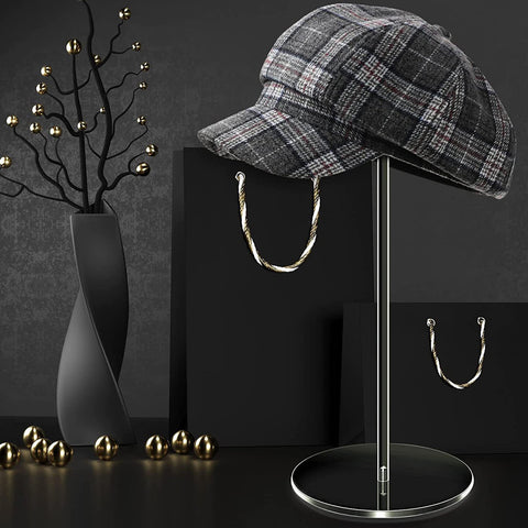 Hat Holder Decorative Clear Acrylic Wig Holder Rack-HA00900-Veeddydropshipping