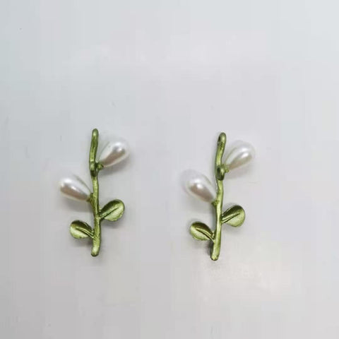 Leaves Flowers Pendant Charms Metal For DIY Jewelry Making -JW01654-Veeddydropshipping