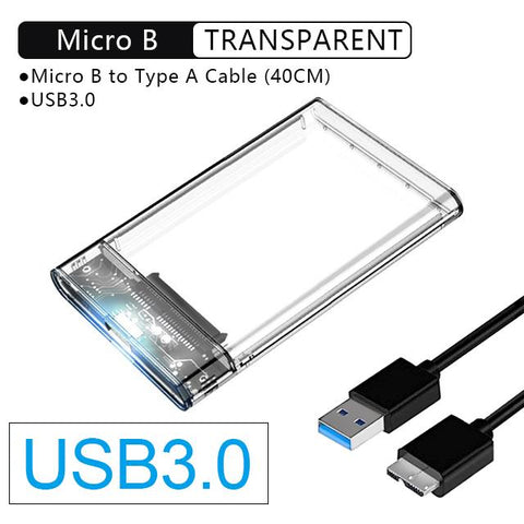 Hard Drive  transparent Mobile External Case-CO00932-Veeddydropshipping