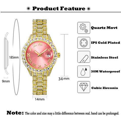 Luxury Elegant Quartz Watches For Ladies Clock-JW01004-Veeddydropshipping