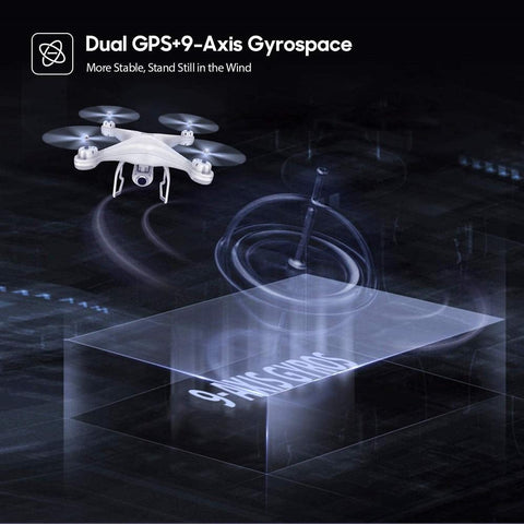 Potensic T25 GPS Drone With 1080P HD Camera RC FPV Quadcopter WiFi Live Video-TB01419-Veeddydropshipping