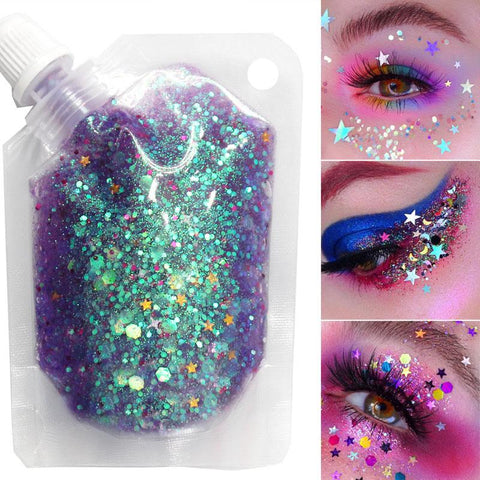 Face Jewels Eyeshadow Shimmer Face Eye Glitter-BH00613-Veeddydropshipping