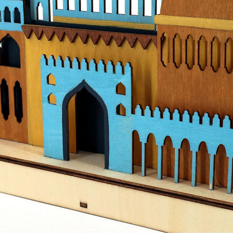 Night Lights Ornament Decor 3D Mosque Castle LED Islamic-HA00318-Veeddydropshipping